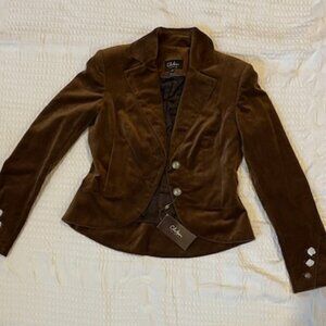 Cole Haan Chocolate Brown Blazer Size 2.  NWT
